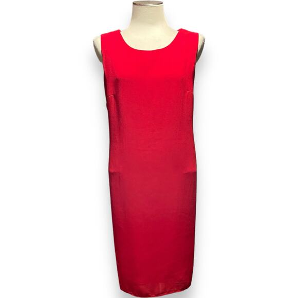 Studio I Sleeveless Shift Dress Red 18 - Picture 1 of 6